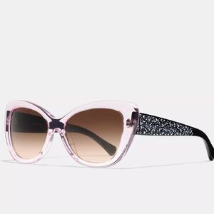 Coach Signature Spray Cat Eye Sunglasses
